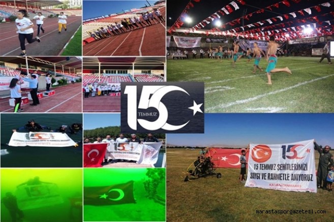 Kahramanmaraş’ta Karada, Havada ve Su Altında Sportif Faaliyetler yapıldı