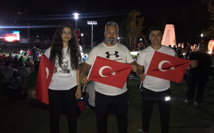 Kahramanmaraş’tan 1 Antrenör ve 2 milli sporcu TBMM’de demokrasi nöbetinde