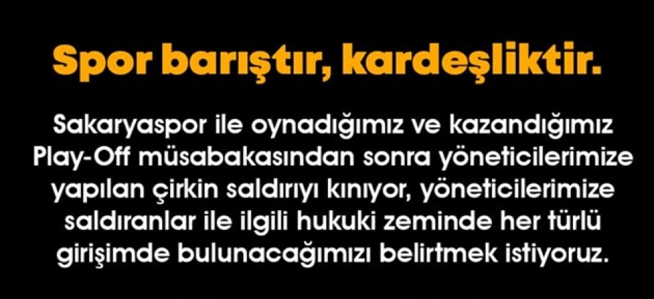 Olaylar sonrasında Mavi lacivetliler açıklama yaptı