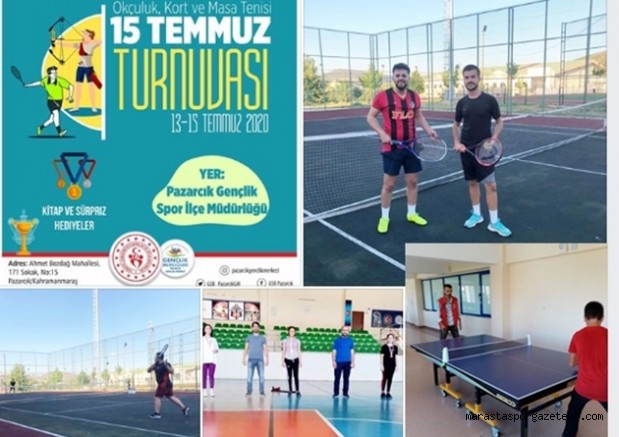 Pazarcık’ta 15 Temmuz anısına turnuva yapıldı
