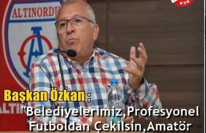 Altınordu Kulüp başkanının söylemleri Amatör kulüplerden destek gördü