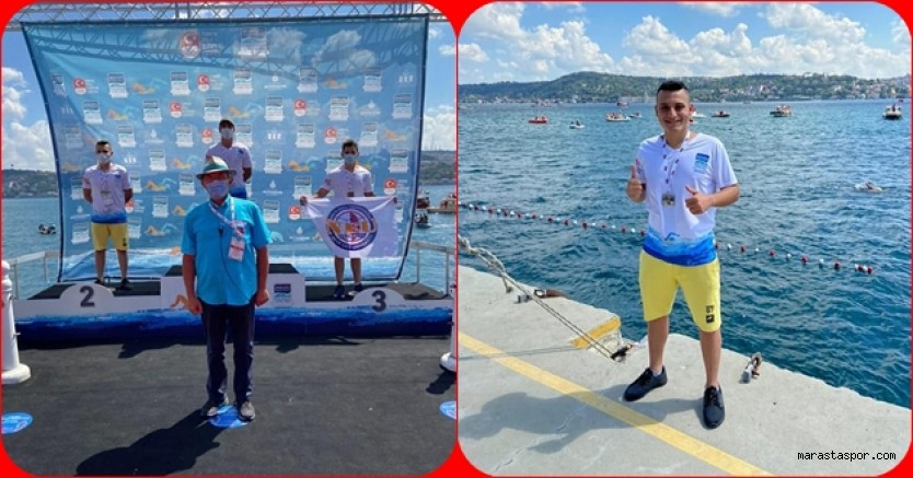 Asya ve Avrupa Binlerce Kulaçla Birleşti! Kahramanmaraş’lı yüzücü 2. oldu