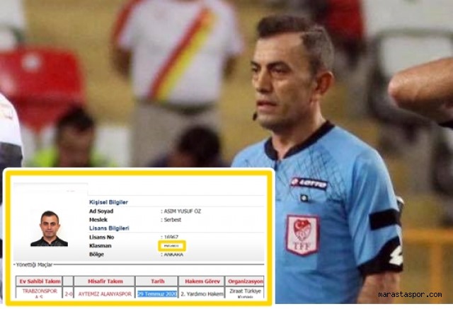 Eski Kahramanmaraş Bölgesi Süper Lig hakemi hakemliği bıraktı