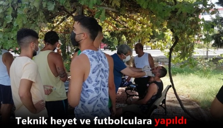 Erzincanspor maçı öncesi Kovid-19 testi uygulandı