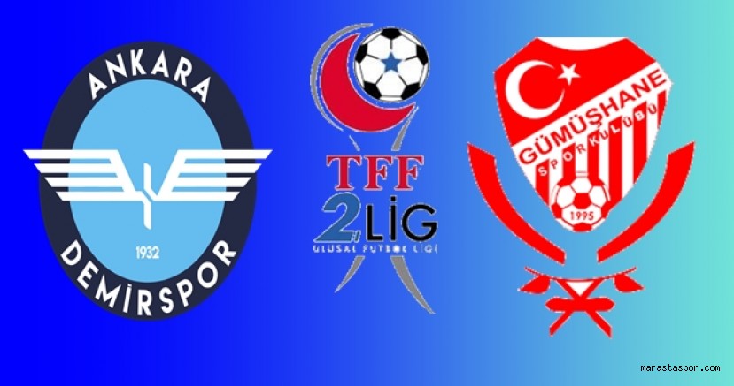Ankara Demirspor – Gümüşhanespor maçını Misli.com’dan canlı izle