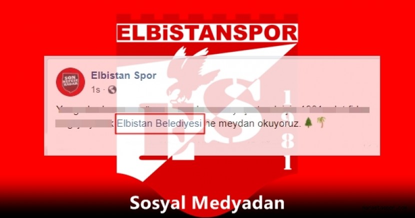 Elbistanspor, Elbistan Belediyesi’ne meydan okudu