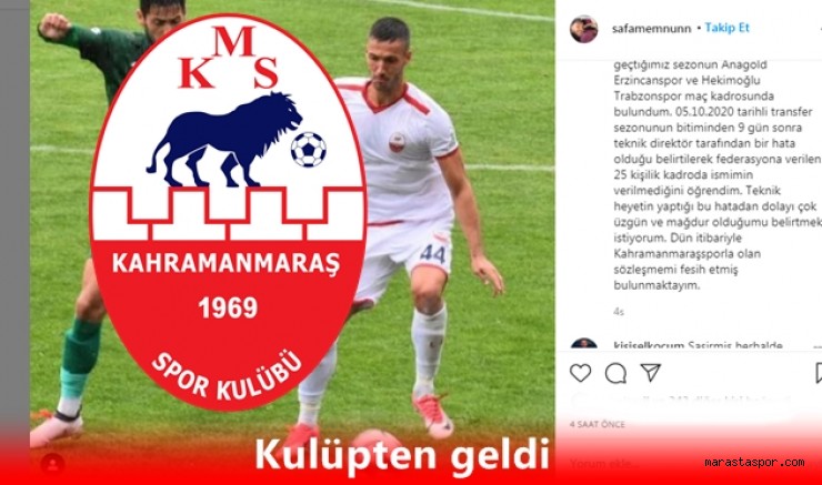Kafaları karıştıran paylaşım hakkında Kahramanmaraşspor’dan yanıt geldi