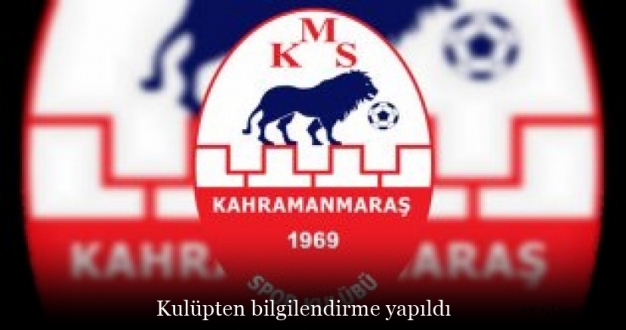 Kahramanmaraşspor ‘dan Coronavirüs Açıklaması