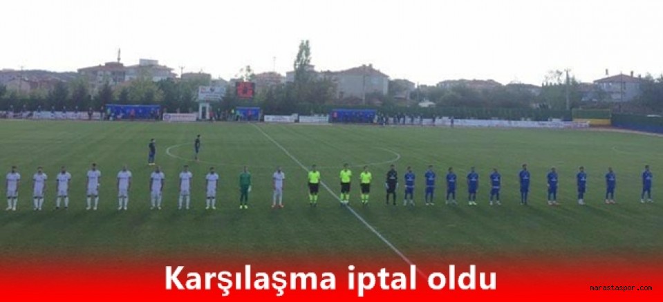 Sarıyer – Ankara Demir karşılaşması oynanamadı
