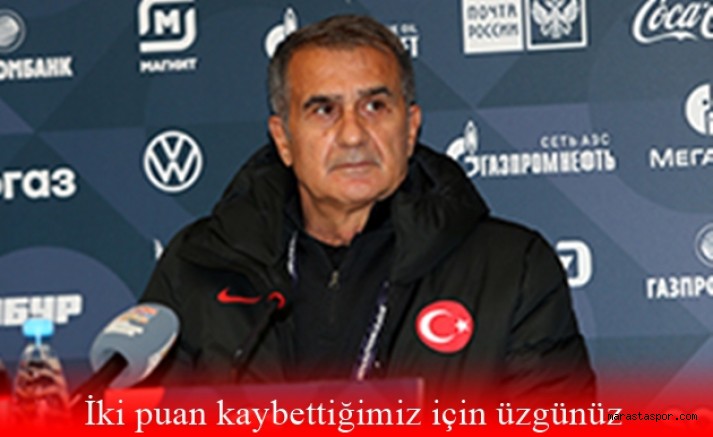 Şenol Güneş’in, Rusya maçının ardından açıklamaları