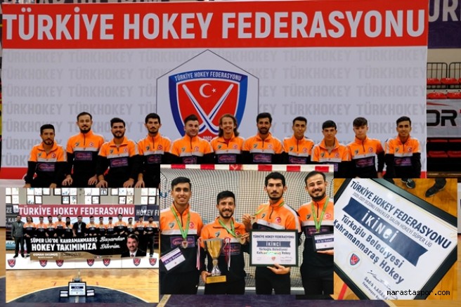 Türkiye ikincisi Türkoğlu Belediyesi Hokey takımı oldu