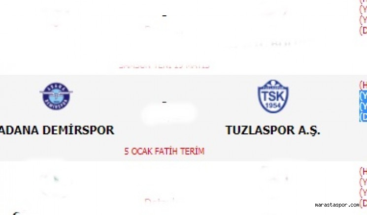 Adana Demirspor 3-1 Tuzlaspor özet