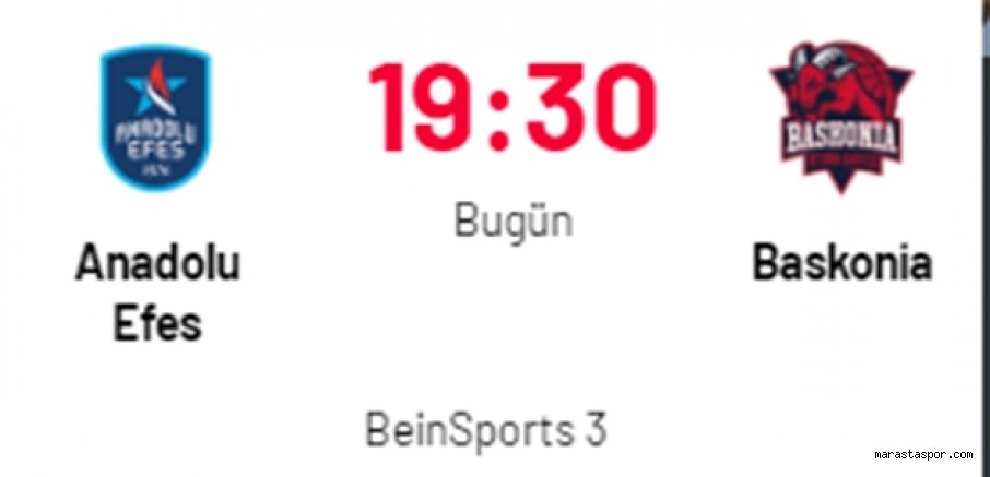 Anadolu Efes – Baskonia maçı canlı izle