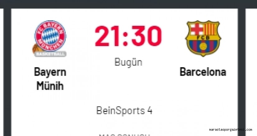 Bayern Münih Barcelona canlı izle