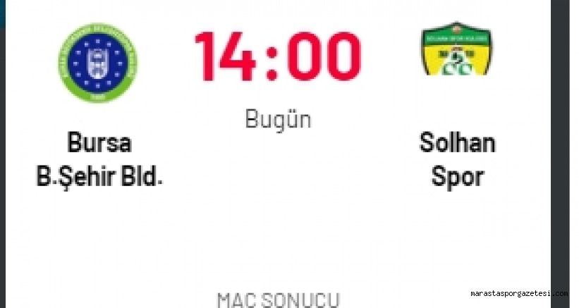 Bursa Büyükşehir Solhan Spor canlı izle