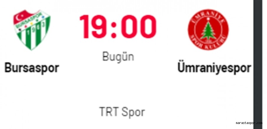Bursaspor – Ümraniyespor maçını canlı izle