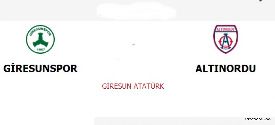 Girensunspor 2-0 Altınorduspor