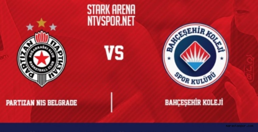 Partizan – Bahçeşehir Koleji maçını canlı izle