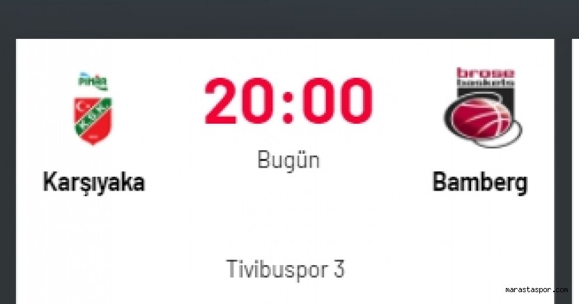 Pınar Karşıyaka – Bamberg canlı izle