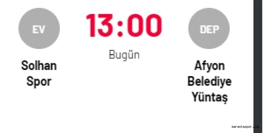 Solhan Spor – Afyon Belediye canlı izle