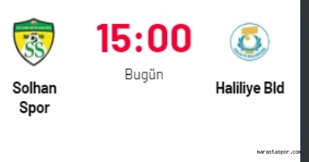 Solhan Spor – Haliliye Belediye maçını canlı izle