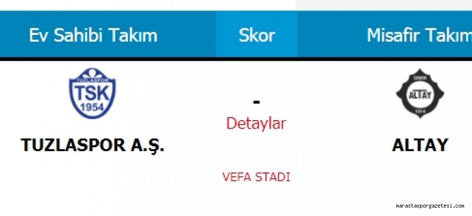 Tuzlaspor – Altay canlı izle