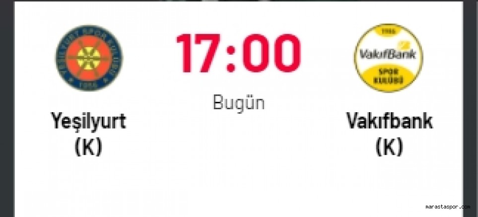 Yeşilyurt – Vakıfbank canlı izle