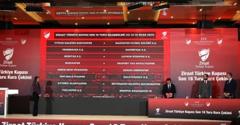 Ziraat Türkiye Kupası Son 16 Turu kura çekimi yapıldı