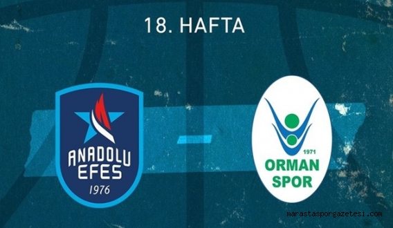 Anadolu Efes – OGM Ormanspor canlı izle