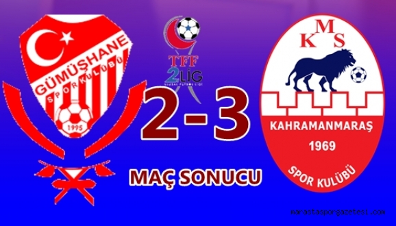 Gümüşhanespor – Kahramanmaraşspor Özet