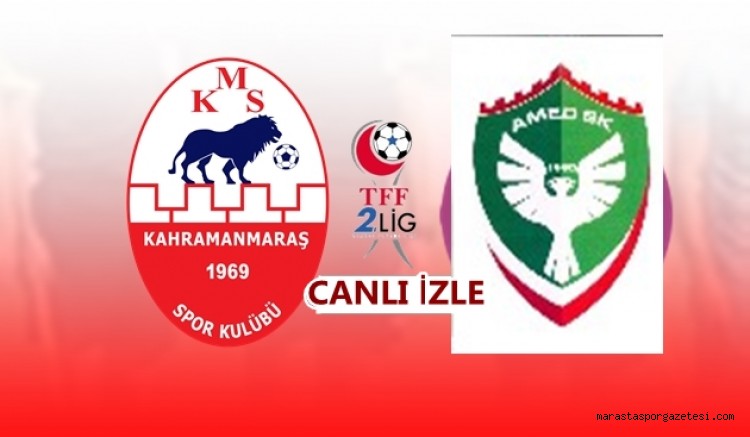 Kahramanmaraşspor – Amedspor maçı canlı yayınlanacak! İşte canlı izlemenin yolu