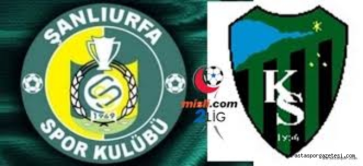 Şanlıurfaspor – Kocaelispor canlı izle