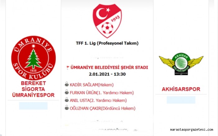 Ümraniyespor – Akhisarspor canlı izle
