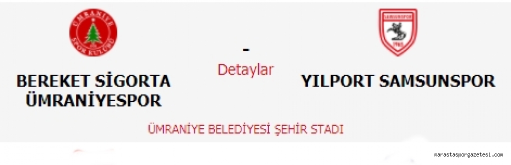 Ümraniyespor- Samsunspor canlı izle TRT SPOR