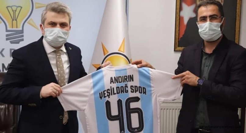 Ak Parti’ye Andırın Yeşildağ Spor forması hediye ettiler