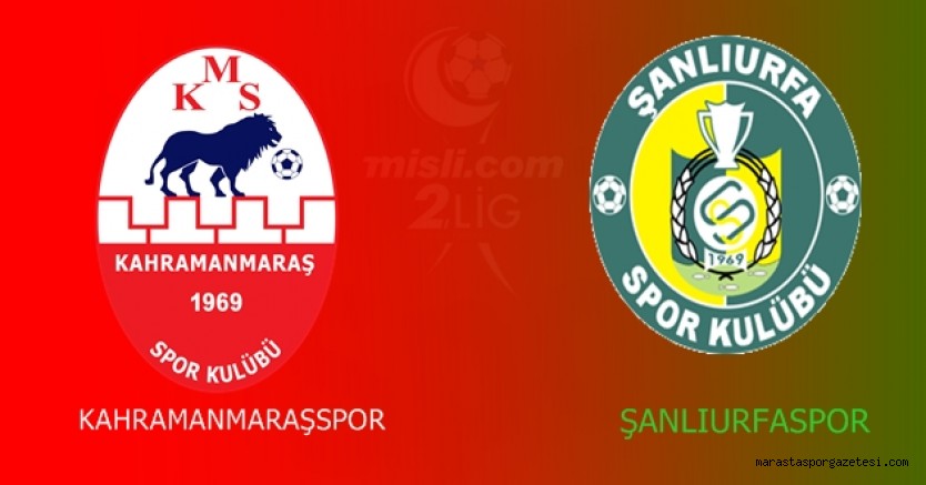 Kahramanmaraşspor ile Şanlıurfaspor 35.kez karşı karşıya gelecek