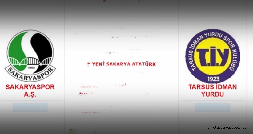 Sakaryaspor -Tarsus İdman Yurdu canlı izle