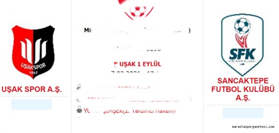 Uşak Spor -Sancaktepe FK canlı izle