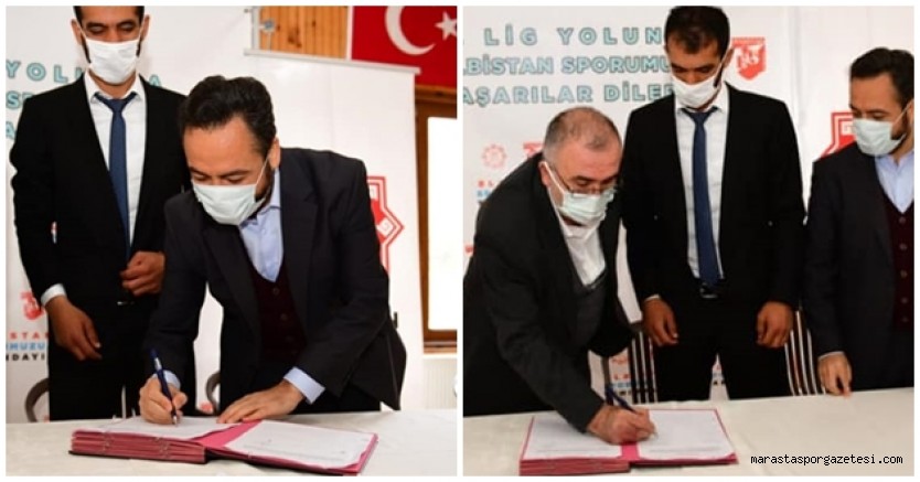 Başkan Mehmet Gürbüz, Elbistanspor’a 100 bin TL’lik sponsorluk anlaşması imzaladı