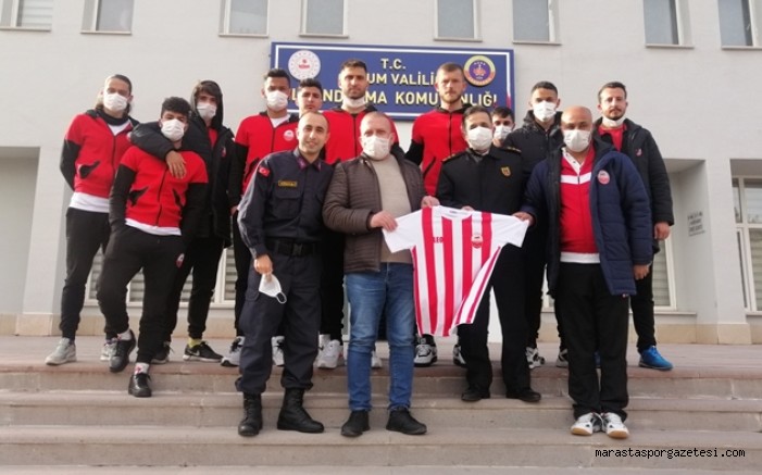 Kahramanmaraşspor takım kafilesinden Gündeşli’ye geçmiş olsun ziyareti