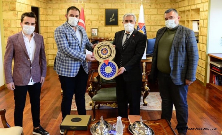 Rektör Can’a ile Spor Ve Eğitim Adına Yapılacak Çalışmalar Hakkında Görüşme Gerçekleştirdiler