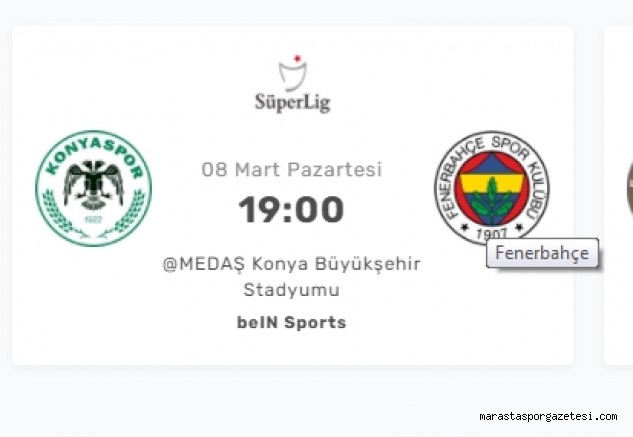 Taraftarium24 Konyaspor Fenerbahçe maçı canlı izle