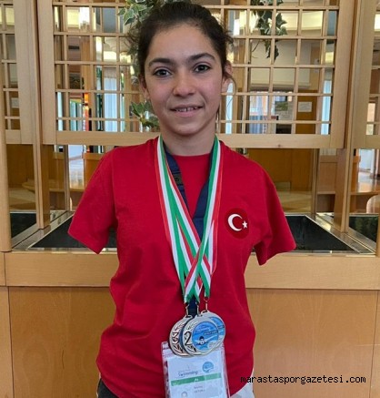 Kahramanmaraş’lı Sevilay Öztürk Olimpiyat ve Avrupa Şampiyonası’nda kürsüye çıktı