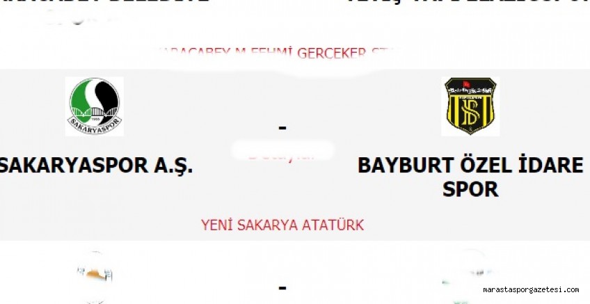 Sakaryaspor – Bayburt Özel İdarespor canlı izle