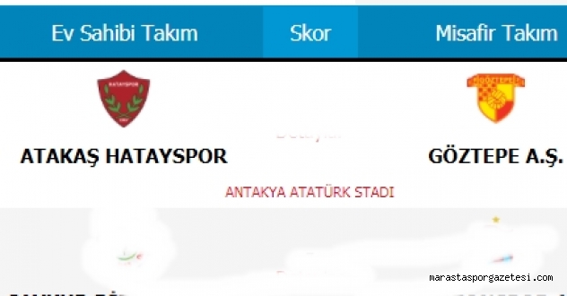 Taraftarium 24 Atakaş Hatayspor – Göztepe canlı izle