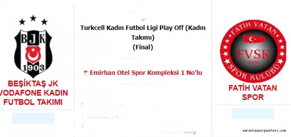 Beşiktaş – Fatih Vatan Spor maçında şampiyon belli oldu
