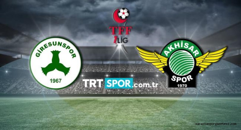 Giresunspor – Akhisarspor maçını canlı nasıl izlerim? hangi kanalda?