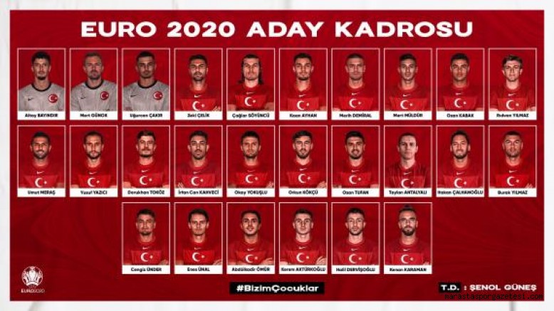 A Millî Takımın 26 kişilik nihai kadrosu belli oldu