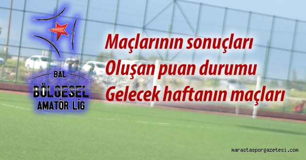 BAL 4.Bölge 2.Grupta 2. hafta maç sonuçları ve son puan durumu