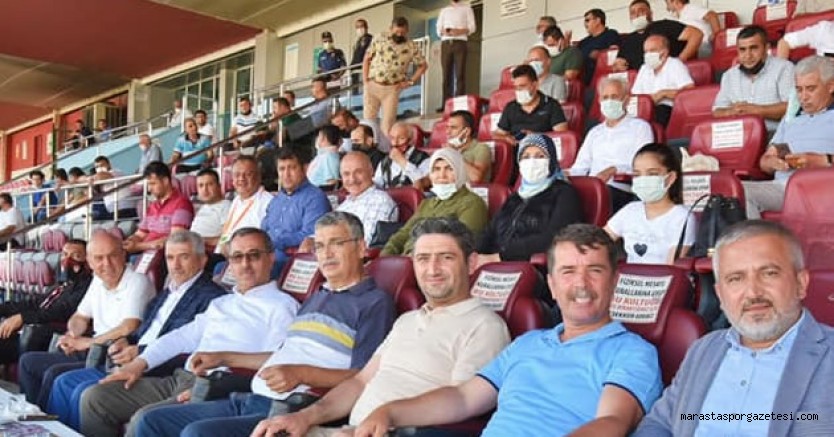 Kahramanmaraş derbisinde karşılaşmayı tribünde izlediler